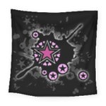 Pink Star Explosion Square Tapestry (Large)