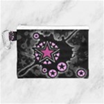 Pink Star Explosion Canvas Cosmetic Bag (Medium)