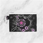 Pink Star Explosion Canvas Cosmetic Bag (Small)