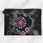 Pink Star Explosion Canvas Cosmetic Bag (XXL)