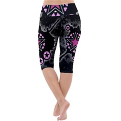Lightweight Velour Cropped Yoga Leggings 