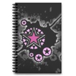 Pink Star Explosion 5.5  x 8.5  Notebook