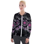 Pink Star Explosion Velour Zip Up Jacket