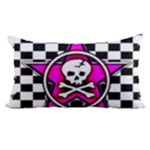 Pink Star Skull Checker Samsung Galaxy Note 4 Case (White)