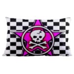 Pink Star Skull Checker Samsung Galaxy Note 4 Case (Black)