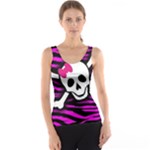 Pink Zebra Skull Tank Top