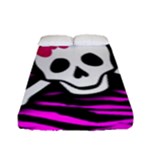 Pink Zebra Skull Fitted Sheet (Full/ Double Size)
