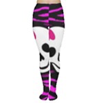 Pink Zebra Skull Tights