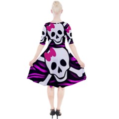 Quarter Sleeve A-Line Dress 
