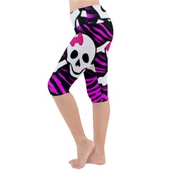 Lightweight Velour Cropped Yoga Leggings 
