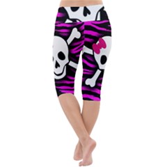 Lightweight Velour Cropped Yoga Leggings 