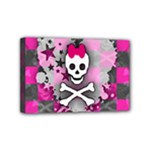 Princess Skull Heart Mini Canvas 6  x 4  (Stretched)