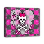 Princess Skull Heart Canvas 10  x 8  (Stretched)