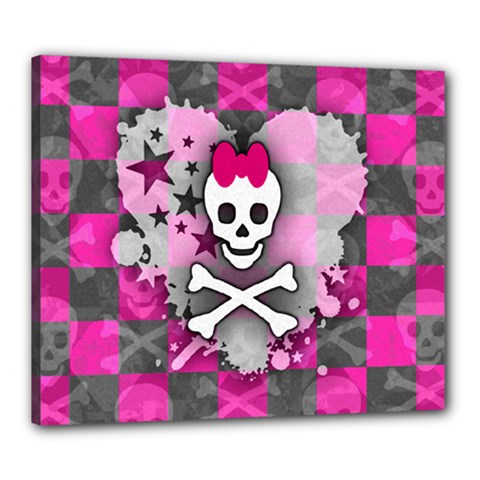 Princess Skull Heart Canvas 24  x 20  (Stretched) from ArtsNow.com