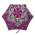 Princess Skull Heart Mini Folding Umbrella