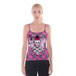 Princess Skull Heart Spaghetti Strap Top