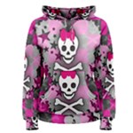 Princess Skull Heart Women s Pullover Hoodie