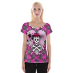 Princess Skull Heart Cap Sleeve Top