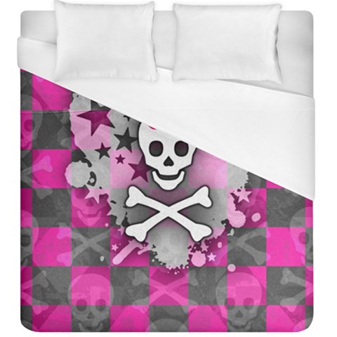 Princess Skull Heart Duvet Cover (King Size) from ArtsNow.com