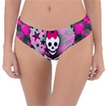 Princess Skull Heart Reversible Classic Bikini Bottoms