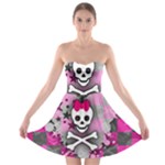 Princess Skull Heart Strapless Bra Top Dress