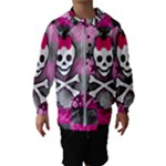 Princess Skull Heart Kids  Hooded Windbreaker