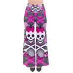 Princess Skull Heart So Vintage Palazzo Pants