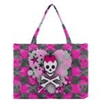 Princess Skull Heart Medium Tote Bag