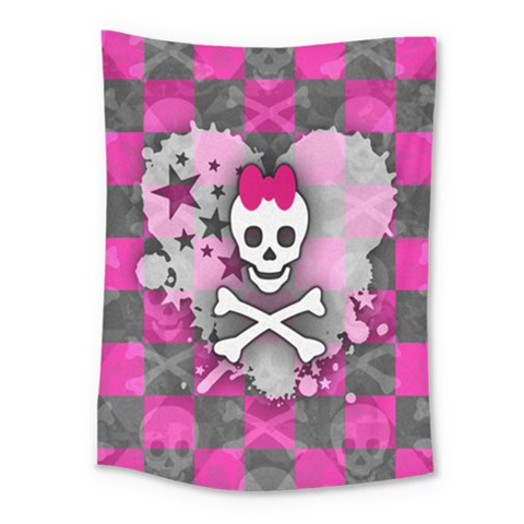 Princess Skull Heart Medium Tapestry from ArtsNow.com