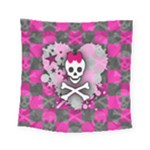 Princess Skull Heart Square Tapestry (Small)