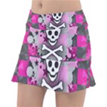 Princess Skull Heart Tennis Skirt