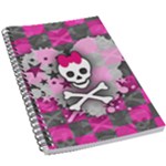 Princess Skull Heart 5.5  x 8.5  Notebook