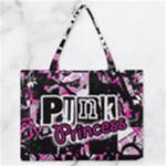 Punk Princess Zipper Medium Tote Bag