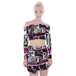 Punk Princess Off Shoulder Top with Mini Skirt Set