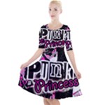 Punk Princess Quarter Sleeve A-Line Dress