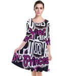 Punk Princess Quarter Sleeve Waist Band Dress