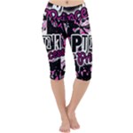 Punk Princess Lightweight Velour Cropped Yoga Leggings