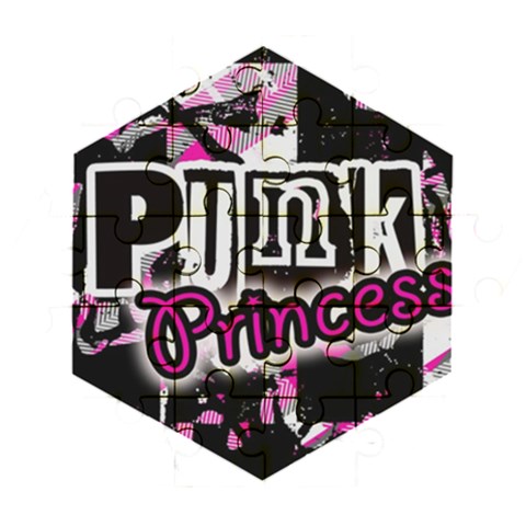 Punk Princess Wooden Puzzle Hexagon from ArtsNow.com