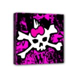 Punk Skull Princess Mini Canvas 4  x 4  (Stretched)