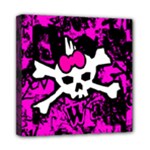 Punk Skull Princess Mini Canvas 8  x 8  (Stretched)