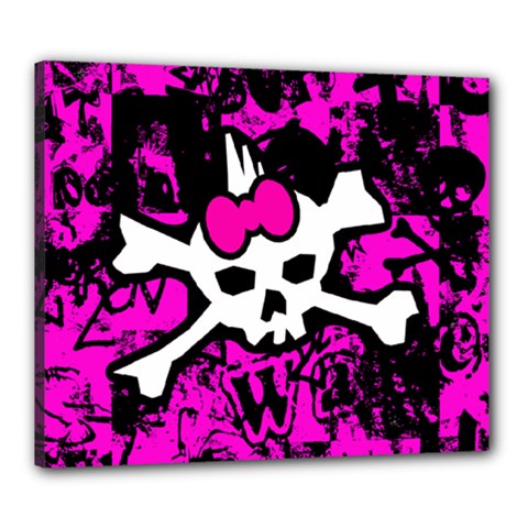 Punk Skull Princess Canvas 24  x 20  (Stretched) from ArtsNow.com