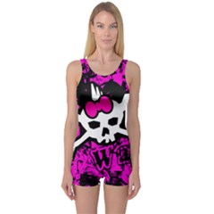 One Piece Boyleg Swimsuit 