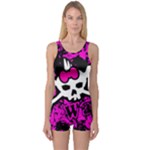 Punk Skull Princess One Piece Boyleg Swimsuit