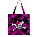 Punk Skull Princess Grocery Tote Bag