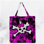 Punk Skull Princess Grocery Tote Bag