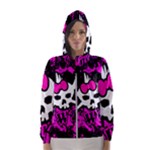 Punk Skull Princess Women s Hooded Windbreaker