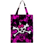 Punk Skull Princess Zipper Classic Tote Bag