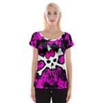 Punk Skull Princess Cap Sleeve Top