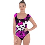 Punk Skull Princess Short Sleeve Leotard 