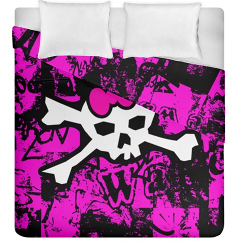 Punk Skull Princess Duvet Cover Double Side (King Size) from ArtsNow.com